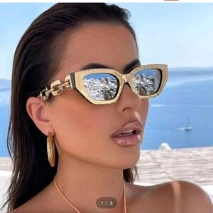 Gold Purse + Gold Shades